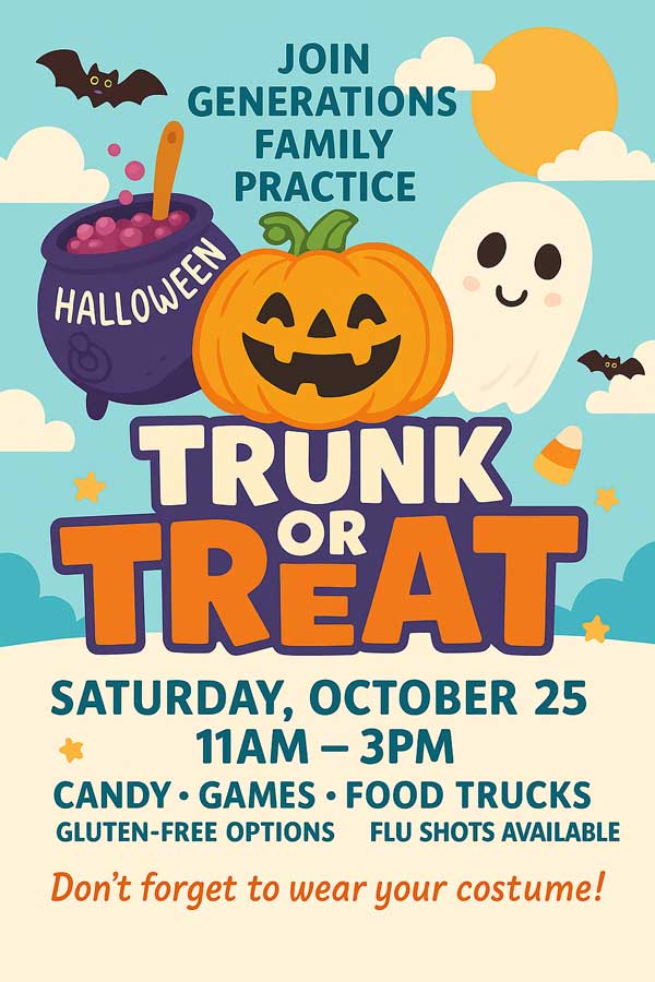Join Generations Family Practice Trunk or Treat Event